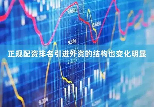 正规配资排名引进外资的结构也变化明显