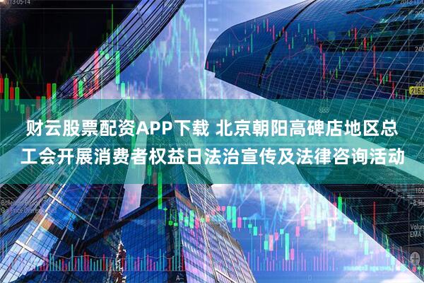 财云股票配资APP下载 北京朝阳高碑店地区总工会开展消费者权益日法治宣传及法律咨询活动