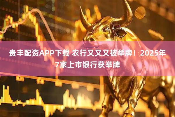 贵丰配资APP下载 农行又又又被举牌！2025年7家上市银行获举牌